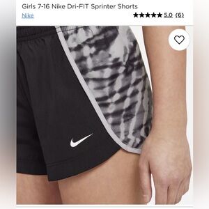 NWOT Girls Nike dri-fit sprinter shorts